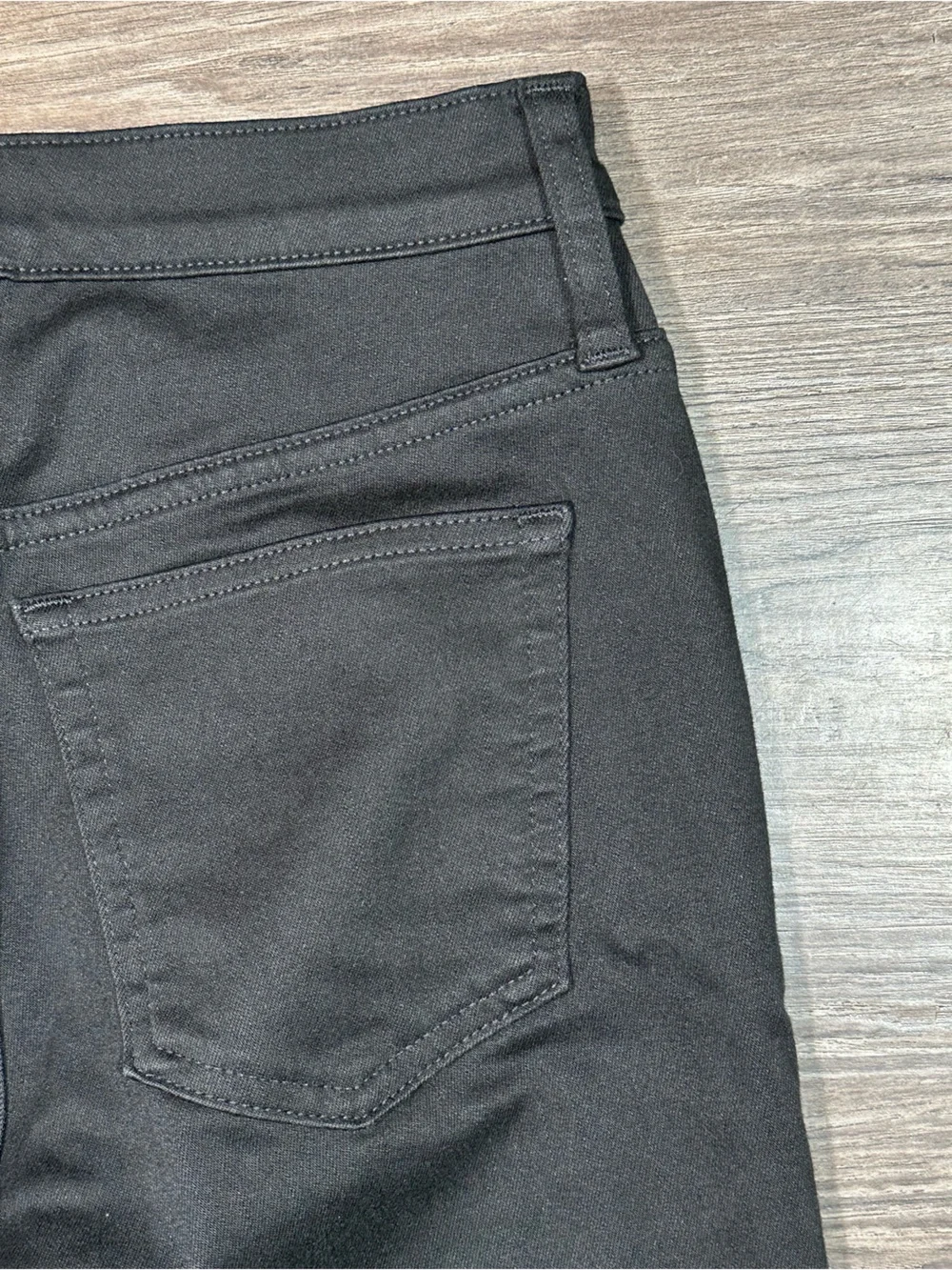 J. CREW Black 9” Mid Rise DEMI BOOT CROP Raw Hem Jeans 25